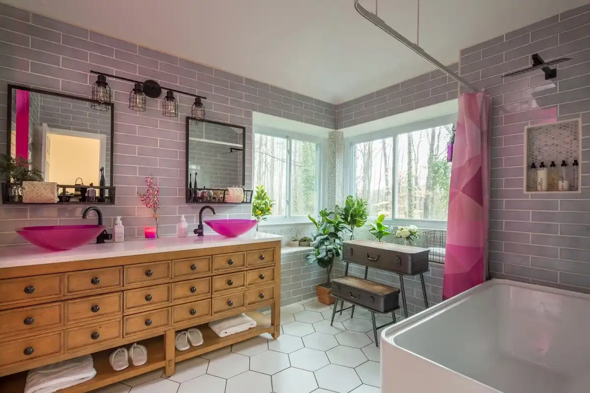 Bathroom renovation after water damage restoration in Oconomowoc